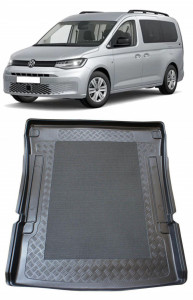 Volkswagen Caddy Maxi Startline Van din 10.2007 - 10.2020, Tavita Pentru Portbagaj Lux Premium Dedicata, In Spatele Randului 2 *2 accesorii pentru autoturismul tau - masina v200280