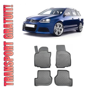 Volkswagen Golf 5, Combi, Din 10.2003 - 09.2012 , Set Covorase Auto Tip Tavita Premium 3D, din cauciuc