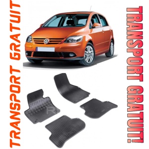 Volkswagen Golf 5 Plus, Hatchback, fabricat din 01.2005 - 2009, set covorase auto dedicate, din cauciuc 100% Premium