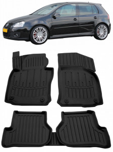 Volkswagen Golf V (2003-2008) Set covorase auto cauciuc G.Modern Line 3D accesorii pentru autoturismul tau - masina v241505
