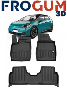 Volkswagen Id.3 Din 11.2019 - Prezent, Hatchback , Set Covorase Auto Tip Tavita Premium 3D, din cauciuc accesorii pentru autoturismul tau - masina v162551