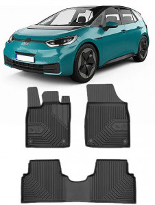 Volkswagen Id.3 Din 11.2019 - Prezent, Hatchback , Set Covorase Auto Tip Tavita Premium 3D, din cauciuc accesorii pentru autoturismul tau - masina v165644