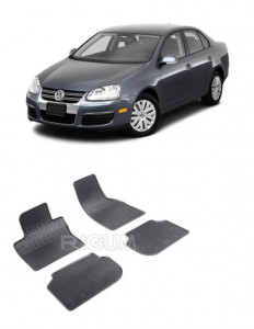 Volkswagen Jetta VI, Sedan, fabricat din 01.2011 - 2018, set covorase auto dedicate, din cauciuc 100% Premium accesorii pentru autoturismul tau - masina v159892