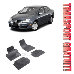 Volkswagen Jetta VI, Sedan, fabricat din 01.2011 - 2018, set covorase auto dedicate, din cauciuc 100% Premium