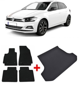 Volkswagen Polo V din 10.2017 - Prezent Hatchback *1 , Set Covorase + tavita portbagaj auto - Img 2