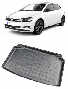 Volkswagen PoloVIHatchback din 10.2017 - Prezent, Tavita Pentru Portbagaj Lux Premium Dedicata, Portbagaj Inferior *2 accesorii pentru autoturismul tau - masina v203357