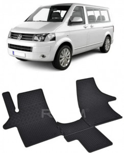 Volkswagen T6 fabricat din 2003 - 05.2015, Van, set covorase auto dedicate, din cauciuc 100% Premium accesorii pentru autoturismul tau - masina v152404
