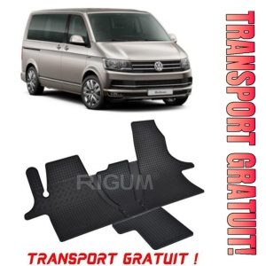 Volkswagen T6 MultIVan fabricat din 2019 - Prezent, Van, set covorase auto dedicate, din cauciuc 100% Premium - Transport Gratuit
