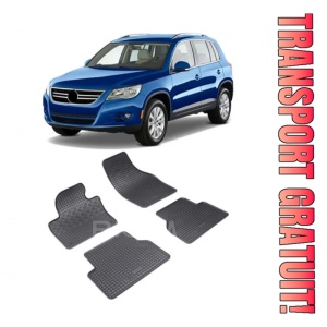 Volkswagen Tiguan I, Suv, fabricat din 07.2007 - 04.2016, set covorase auto dedicate, din cauciuc 100% Premium