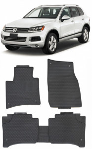 Volkswagen Touareg (2011-2018) Set 5 covorase auto cauciuc Exclusive Line