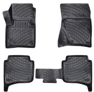 Volkswagen Touareg II 2010-2018 Set 4 covorase auto din cauciuc tip tavita premium line 3D accesorii pentru autoturismul tau - masina v241887