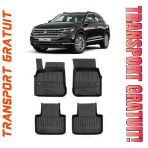 Volkswagen Touareg III, Suv, Din 07.2018 - Prezent , Set Covorase Auto Tip Tavita Premium 3D, din cauciuc