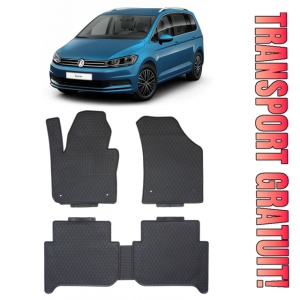 Volkswagen Touran (2011 - prezent) Set 5 covorase auto cauciuc Exclusive Line