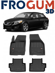 Volvo C30, Hatchback, Din 2006 - 12.2012 , Set Covorase Auto Tip Tavita Premium 3D, din cauciuc accesorii pentru autoturismul tau - masina v170672