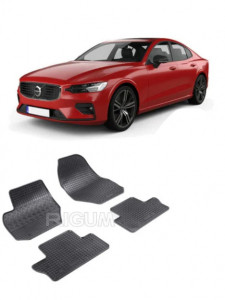 Volvo S60 II, Sedan, fabricat din 06.2010 - 09.2018, set covorase auto dedicate, din cauciuc 100% Premium accesorii pentru autoturismul tau - masina v159983