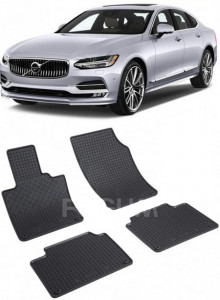 Volvo S90, Sedan, fabricat din 09.2016 - Prezent, set covorase auto dedicate, din cauciuc 100% Premium accesorii pentru autoturismul tau - masina v153666