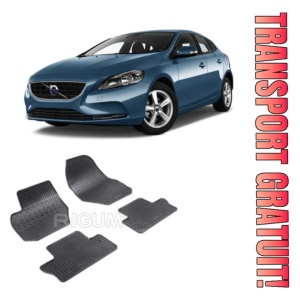 Volvo V60 I, Combi, fabricat din 10.2010 - 01.2018, set covorase auto dedicate, din cauciuc 100% Premium