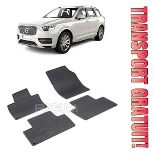 Volvo XC90 II, Suv, fabricat din 05.2015 - Prezent, set covorase auto dedicate, din cauciuc 100% Premium
