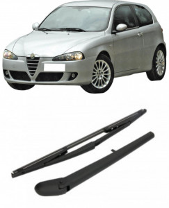 Alfa Romeo 147 Brat stergator pentru luneta spate cu lamela 370 mm, compatibil cu Alfa Romeo 147 Hatchback fabricat intre 1997-2010, calitate extra accesorii pentru autoturismul tau - masina v93189
