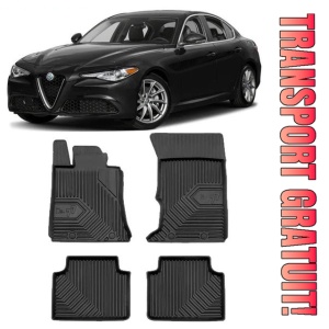 Alfa Romeo Giulia Din 06.2016 - Prezent, Sedan , Set Covorase Auto Tip Tavita Premium 3D, din cauciuc