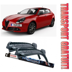 Alfa Romeo Giulietta Hatchback Van Set 2 stergatoare parbriz Bosch Aerotwin 600/475mm compatibile cu Alfa Romeo GIULIETTA Hatchback Van (940_) (2011-2020) (60 cm / 45 cm)