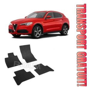Alfa Romeo StelVIo, Suv, fabricat din 01.2017 - Prezent, set covorase auto dedicate, din cauciuc 100% Premium