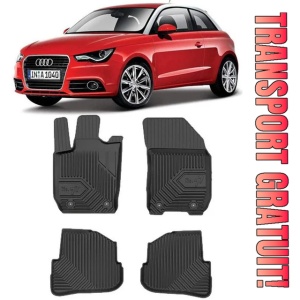 Audi A1 8X Din 09.2010 - 05.2018, Hatchback , Set Covorase Auto Tip Tavita Premium 3D, din cauciuc