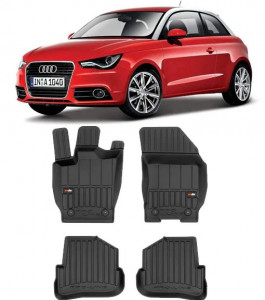 Audi A1 8X, Hatchback, Din 09.2010 - 05.2018 , Set Covorase Auto Tip Tavita Premium 3D, din cauciuc accesorii pentru autoturismul tau - masina v171563