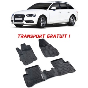 Audi A4 B8 (Typ 8K) 2008-2016 Set 4 covorase auto din cauciuc tip tavita premium line 3D - Transport Gratuit! accesorii pentru autoturismul tau - masina v49607