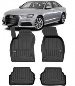 Audi A6 C5 Allroad Din 1999 - 2006, Combi , Set Covorase Auto Tip Tavita Premium 3D, din cauciuc accesorii pentru autoturismul tau - masina v162510
