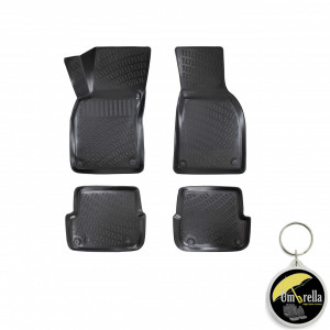 Audi A6 C6 (Typ 4F) 2004-2011 Set 4 covorase auto din cauciuc tip tavita Premium Line 3D + Tavita portbagaj Premium Line accesorii pentru autoturismul tau - masina v85173