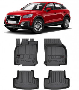 Audi Q2, Suv, Din 10.2016 - Prezent , Set Covorase Auto Tip Tavita Premium 3D, din cauciuc accesorii pentru autoturismul tau - masina v174298