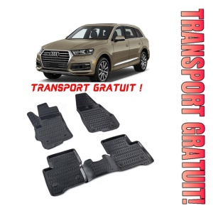 Audi Q7 I (Typ 4L) 2005-2015 Set 4 covorase auto din cauciuc tip tavita premium line 3D - Transport Gratuit! - Img 1