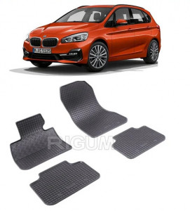 Bmw Seria 2 F45, Van, fabricat din 09.2014 - Prezent, set covorase auto dedicate, din cauciuc 100% Premium accesorii pentru autoturismul tau - masina v160796