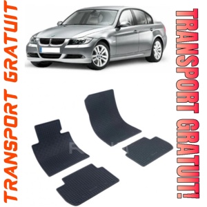 Bmw Seria 3 E46 fabricat din 1998 - 02.2005, Sedan, set covorase auto dedicate, din cauciuc 100% Premium