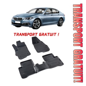 Bmw Seria 5 F10 Facelift 2013-2017 Set 4 covorase auto din cauciuc tip tavita premium line 3D - Transport Gratuit!