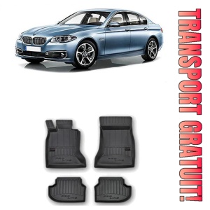 Bmw Seria 5 F10, Sedan, Din 2013 - 01.2017 , Set Covorase Auto Tip Tavita Premium 3D, din cauciuc