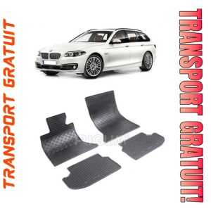 Bmw Seria 5 F11 Facelift, Combi, fabricat din 2013 - 04.2017, set covorase auto dedicate, din cauciuc 100% Premium