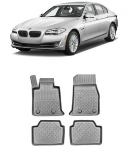 Bmw Seria 5 F21, Hatchback, Din 09.2012 - 06.2019 , Set Covorase Auto Tip Tavita Premium 3D, din cauciuc accesorii pentru autoturismul tau - masina v173191