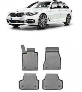 Bmw Seria 5 G31, Combi, Din 05.2017 - Prezent , Set Covorase Auto Tip Tavita Premium 3D, din cauciuc accesorii pentru autoturismul tau - masina v173090
