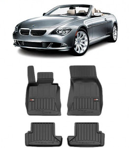 Bmw Seria 6 E64, Cabrio, Din 2003 - 2010 , Set Covorase Auto Tip Tavita Premium 3D, din cauciuc accesorii pentru autoturismul tau - masina v171294