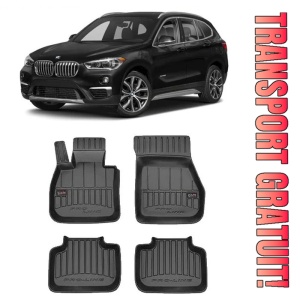 Bmw X1 F48, Suv, Din 10.2015 - Prezent , Set Covorase Auto Tip Tavita Premium 3D, din cauciuc