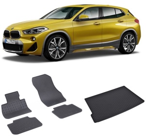 BMW X2 Set Covorase + tavita portbagaj auto BMW X2 F39 fabricatie 03.2018 - prezent, caroserie suv, portbagaj inferior - Img 2