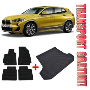 BMW X2 Set Covorase + tavita portbagaj auto BMW X2 F39 fabricatie 03.2018 - prezent, caroserie suv, portbagaj superior