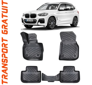 Bmw X3 G01 2017- Set 4 covorase auto din cauciuc tip tavita premium line 3D accesorii pentru autoturismul tau - masina v242070
