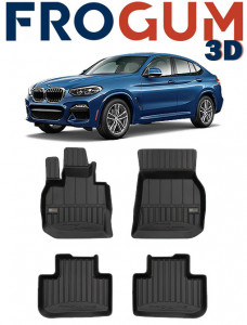 Bmw X3 G01, Suv, Din 11.2017 - Prezent , Set Covorase Auto Tip Tavita Premium 3D, din cauciuc accesorii pentru autoturismul tau - masina v171223