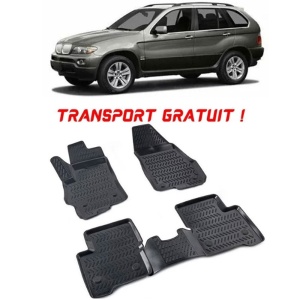 Bmw X5 E53 1999-2006 Set 4 covorase auto din cauciuc tip tavita premium line 3D - Transport Gratuit! accesorii pentru autoturismul tau - masina v49433