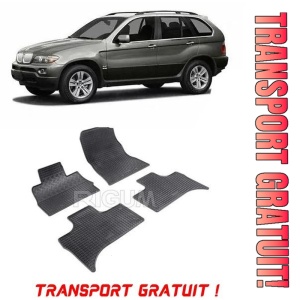 Bmw X5 E53, Suv, fabricat din 06.2000 - 03.2007, set covorase auto dedicate, din cauciuc 100% Premium - Transport Gratuit