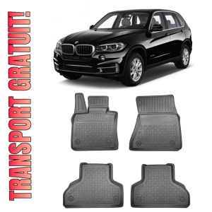 Bmw X5 F15, Suv, Din 10.2013 - 10.2018 , Set Covorase Auto Tip Tavita Premium 3D, din cauciuc