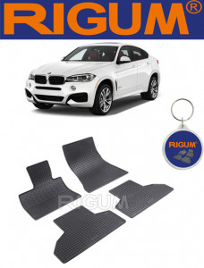 Bmw X6 F16, Suv, fabricat din 11.2014 - 10.2019, set covorase auto dedicate, din cauciuc 100% Premium accesorii pentru autoturismul tau - masina v160034